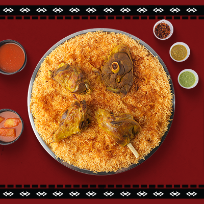 Lamb kabsa Tray